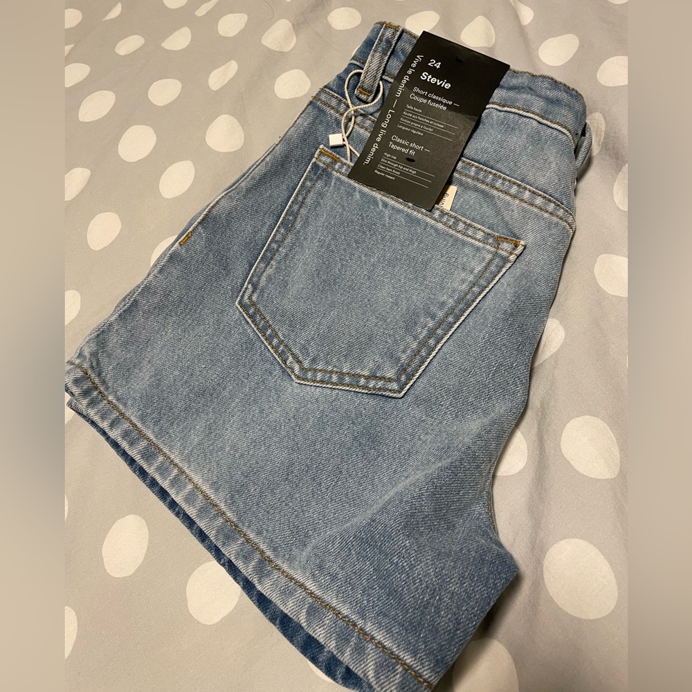 Frank & Oak Stevie classic denim shorts